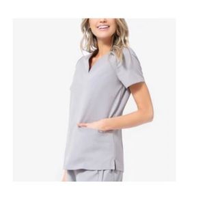 Womens FIGS casma 3 pocket scrub go in cement and womens livingston S/T pants